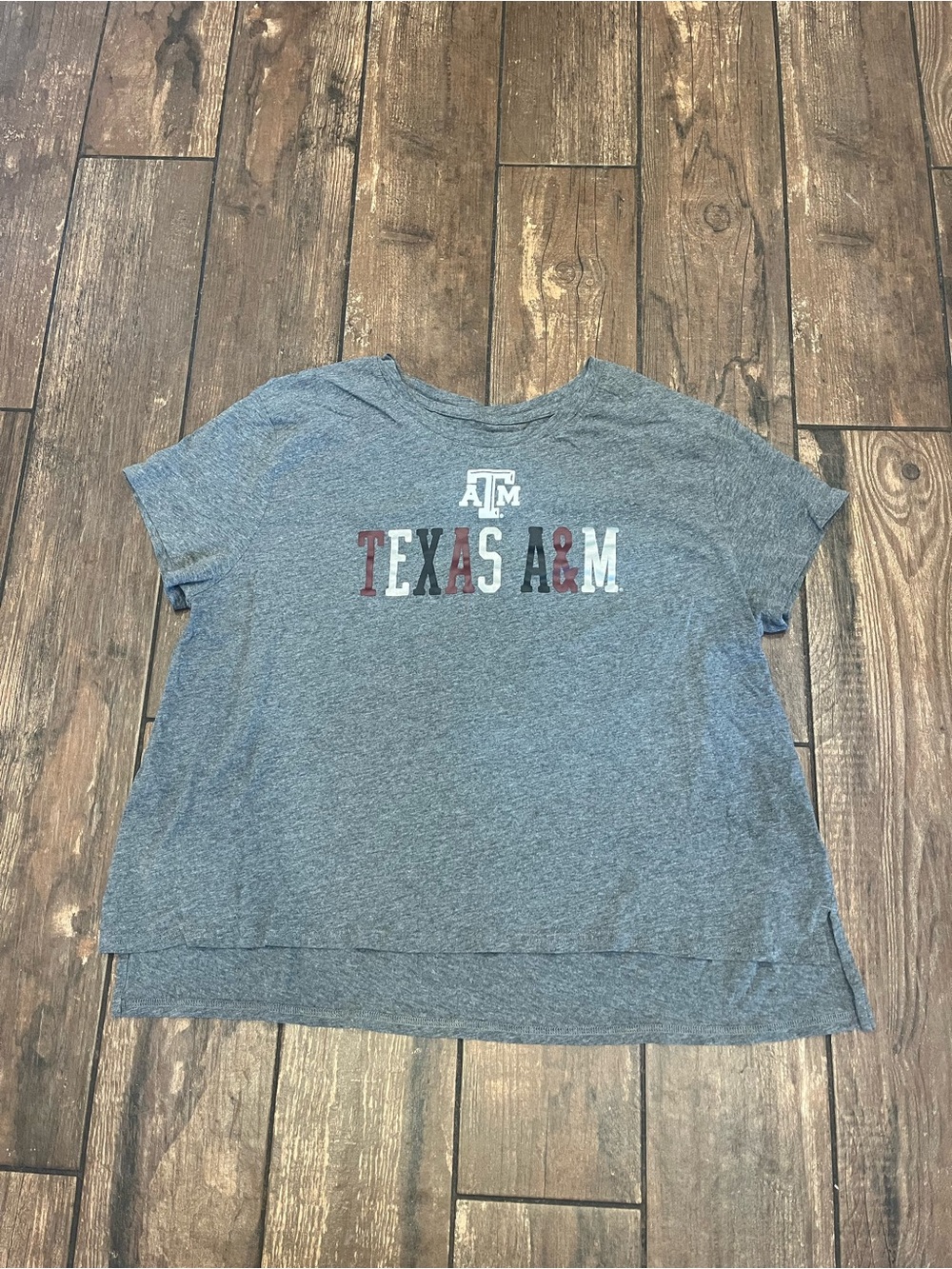 Hanes Gray Texas A&M Short-Sleeve Tee